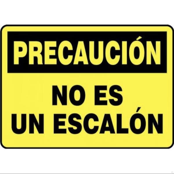 Accuform OSHA CAUTION SAFETY SIGN NOT A STEP SHMSTF653XL - main